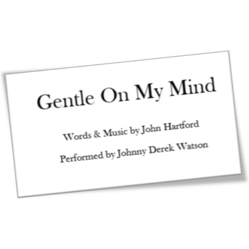gentle on my mind