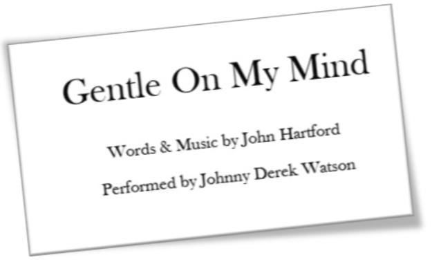 gentle on my mind gentle on my mind